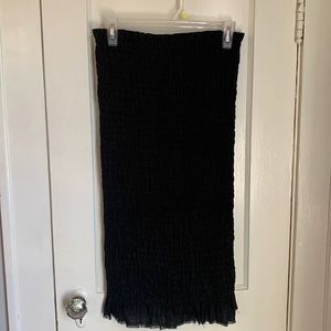 LJC designs Bonnie Linen Smocked Skirt. One Size.